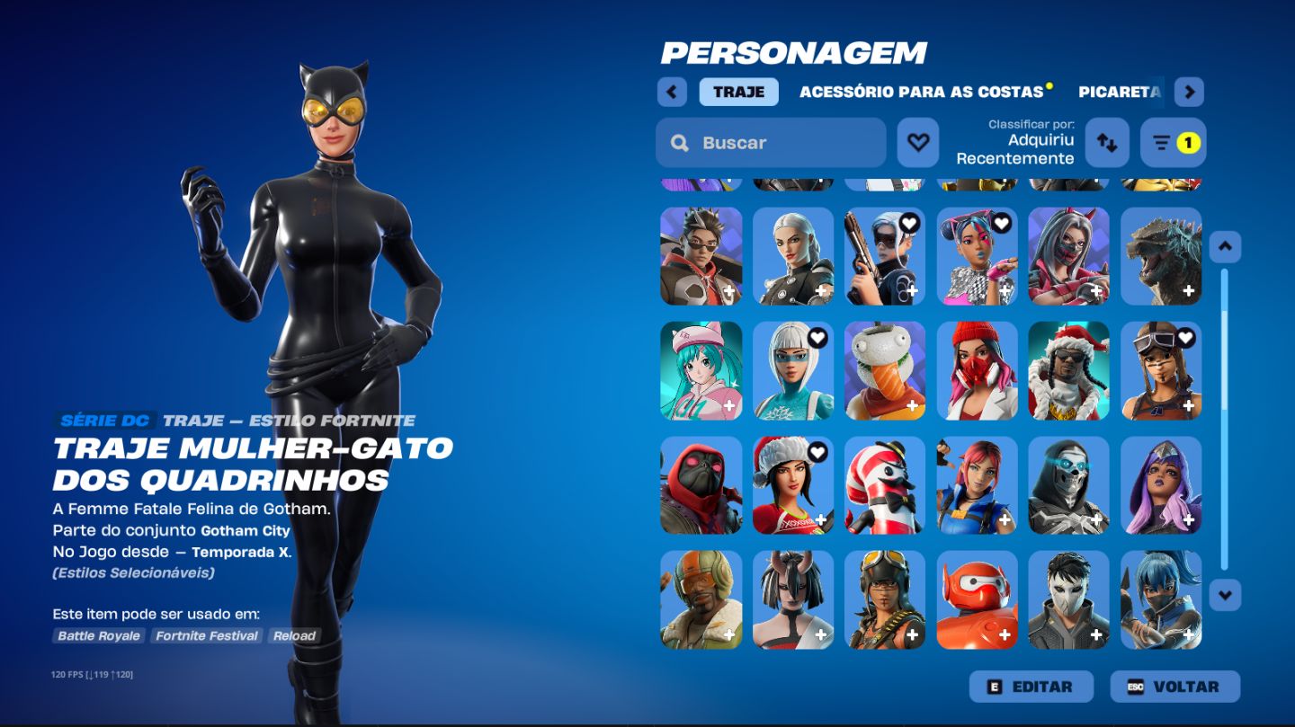 CONTA FORTNITE FA COM SKINS