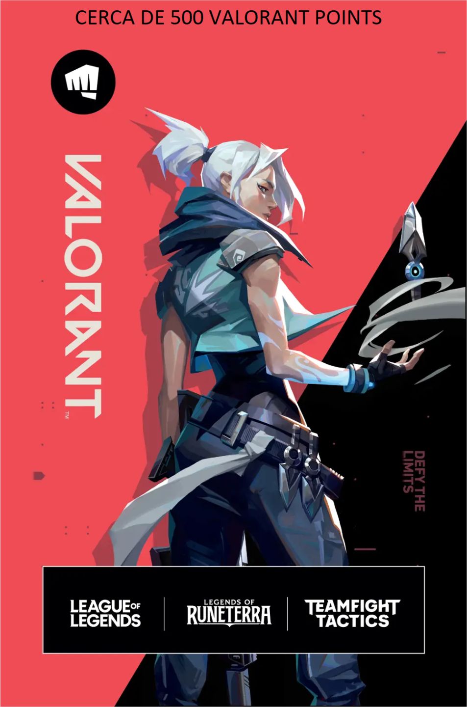 Gift Card Valorant Points - Cerca de 500 VPoints - Riot Games Código Digital!