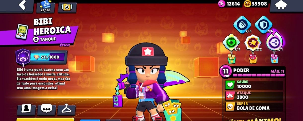 Conta de Brawl stars extremamente rara e upada.