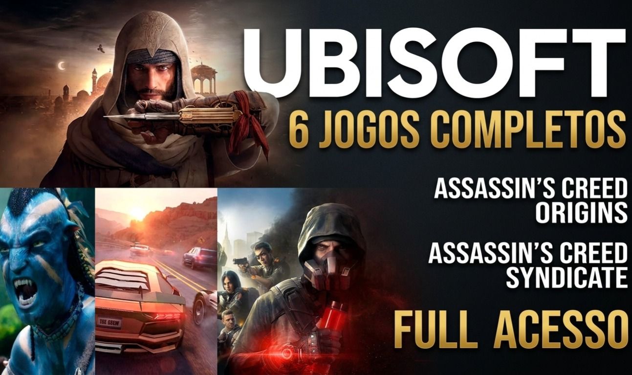 CONTA UBISOFT | ASSASSIN'S CREED ORIGINS + SYNDICATE + 6 JOGOS