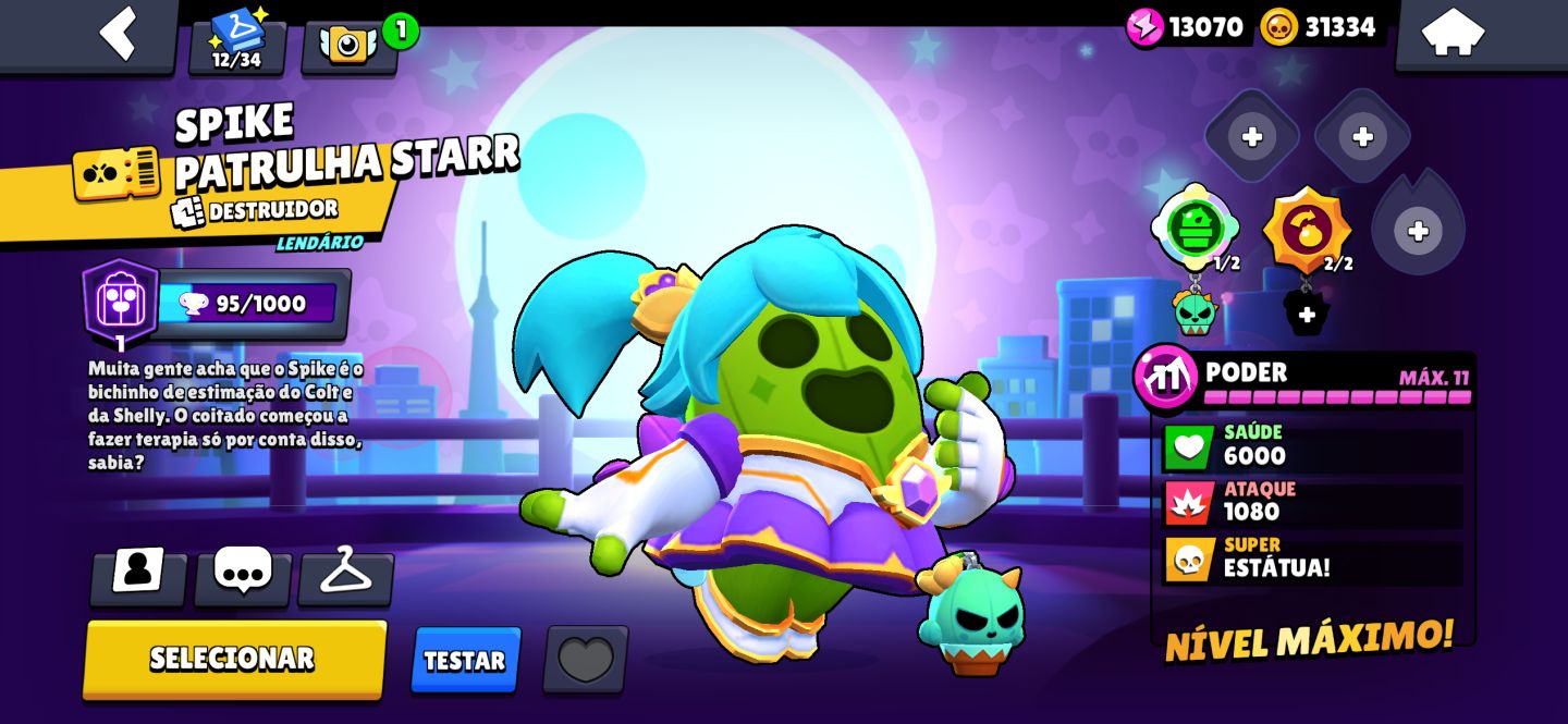 Conta de Brawl stars/38k troféus/ 12 lendários / games / 45 hipercargas