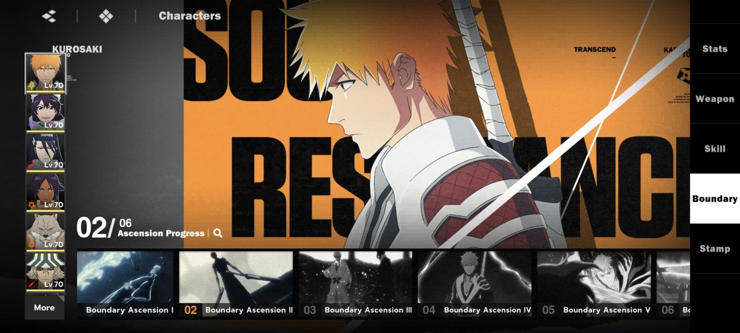 Conta bleach soul resonance/ ichigo dual zan B2/ bambietta B0