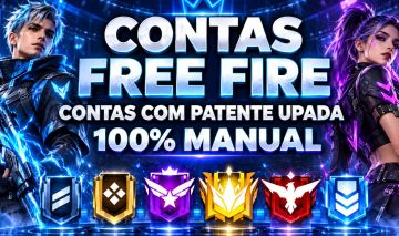 CONTAS FREE FIRE COM PATENTE CS OU BR RANK UPADA NO SEU GMAIL