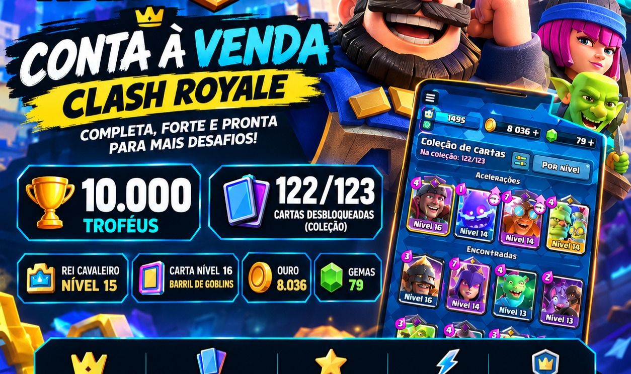 Conta Clash Royale 10k
