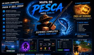 MAPA DE PESCA PARA ROBLOX STUDIO E SISTEMAS