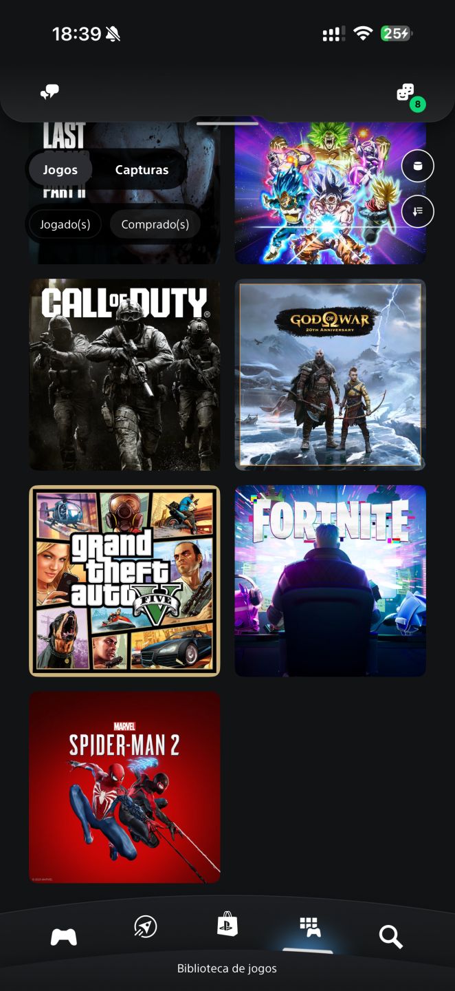 CONTA PS5, GTA V UPADO, WUKONG, THE LAST OF US, RE9, SPIDER MAN 2, GOD OF WAR