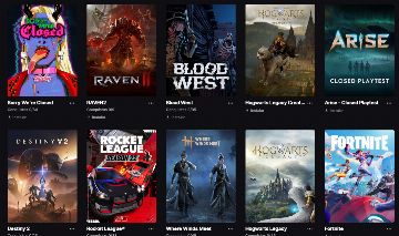 Conta Epic Games com diversos jogos adicionados ao longo dos anos