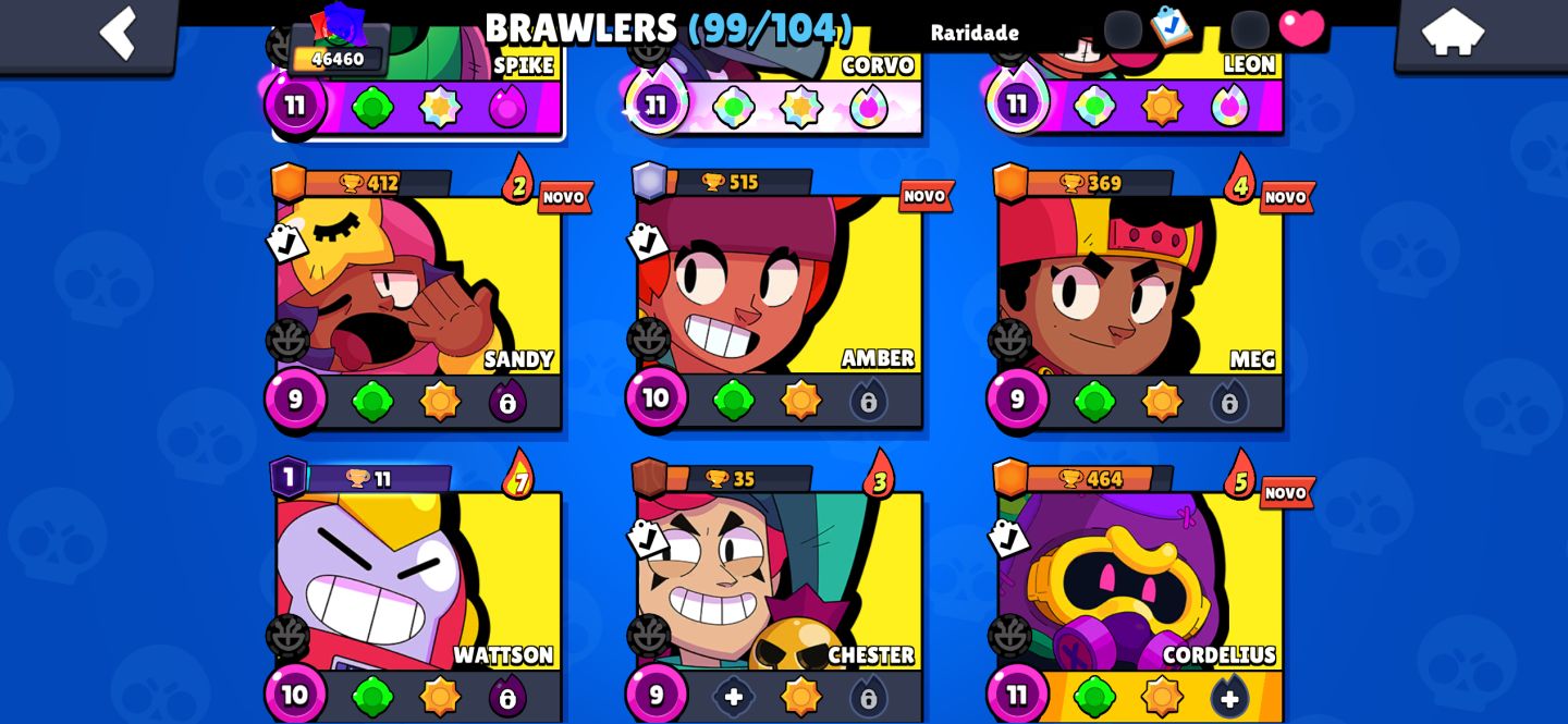 Conta brawstar 46k e conta de clash 13.5k