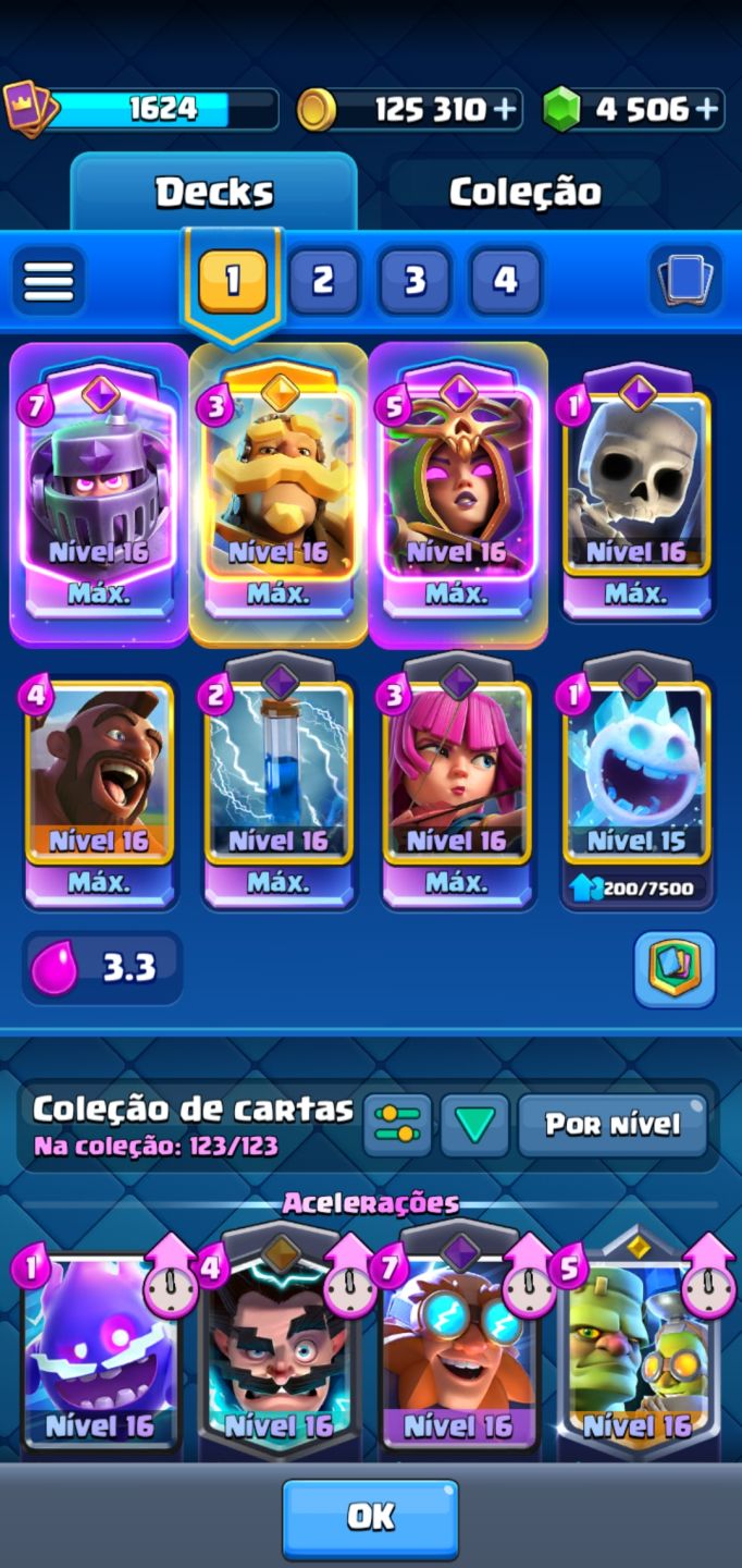 CLASH ROYALE CONTA 10 anos