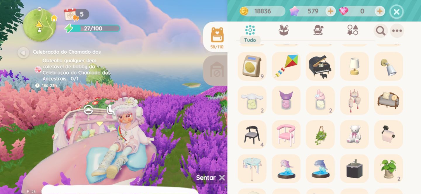 HEARTOPIA CONTA c/ CARRO SANRIO