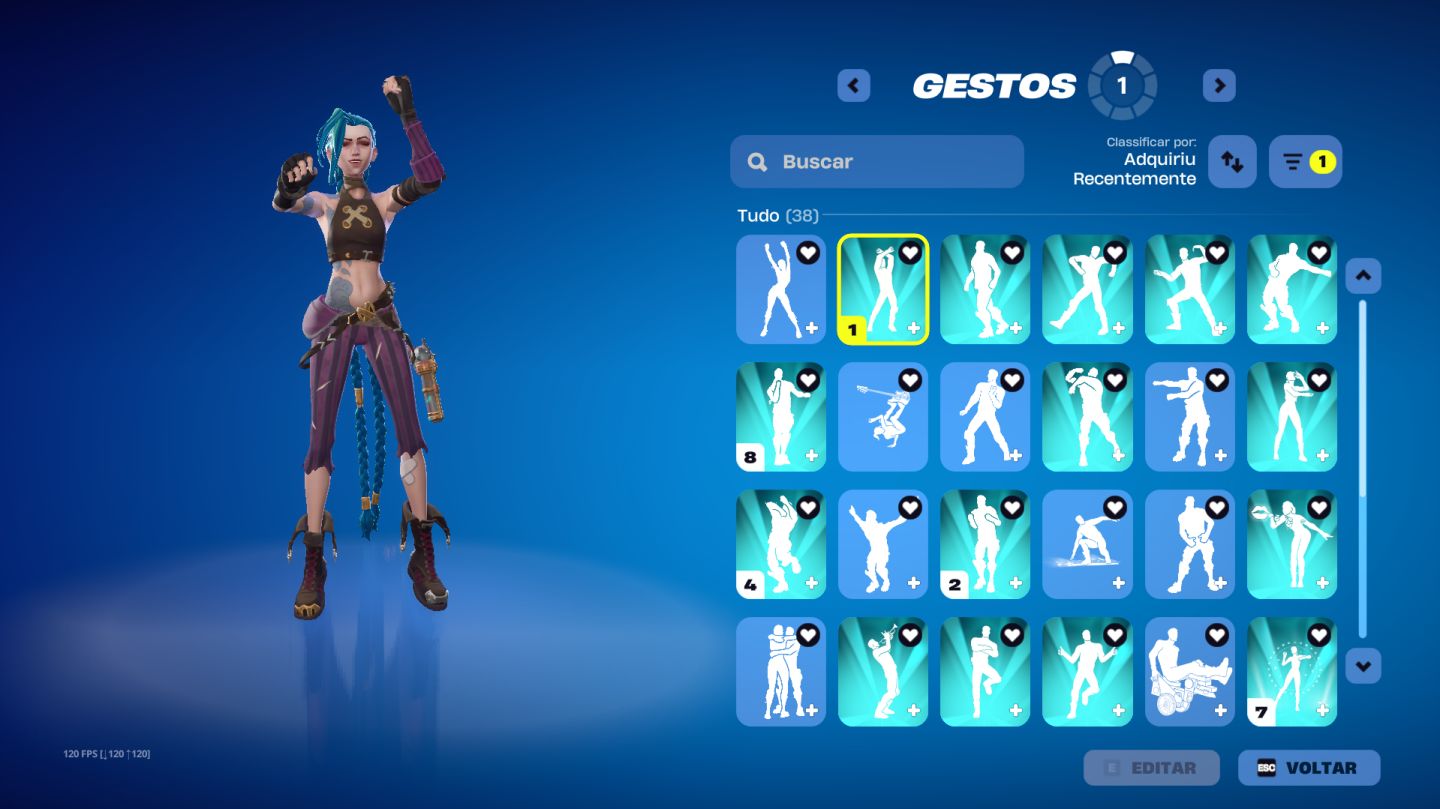 CONTA FORTNITE RENEGADE E JINX