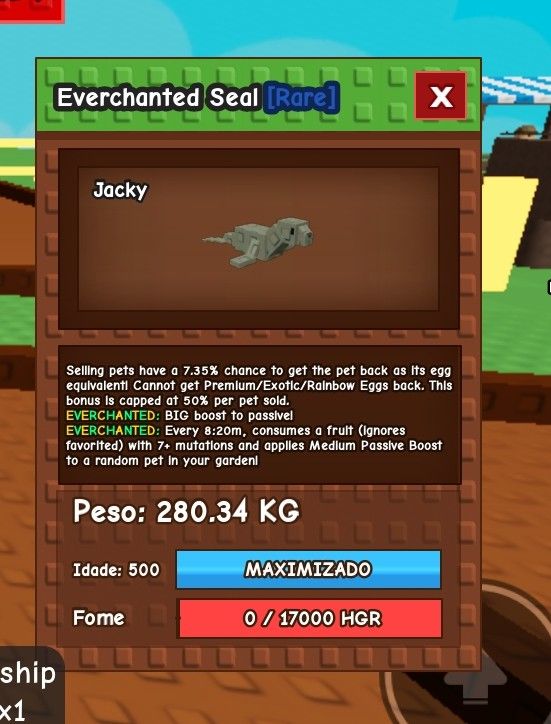 Desapego de pets grow a garden 1!