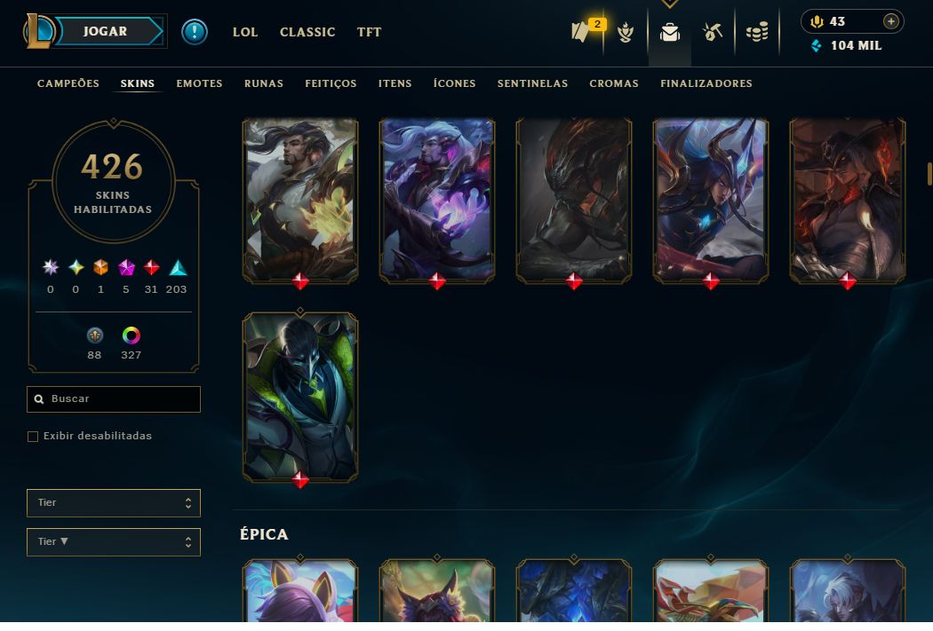 Muito investimento, lol e valorant
