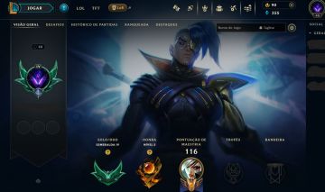 CONTA ESMERALDA 4 / FULL ACESSO / 20 SKINS / 70 CHAMPIONS / HANDLVL