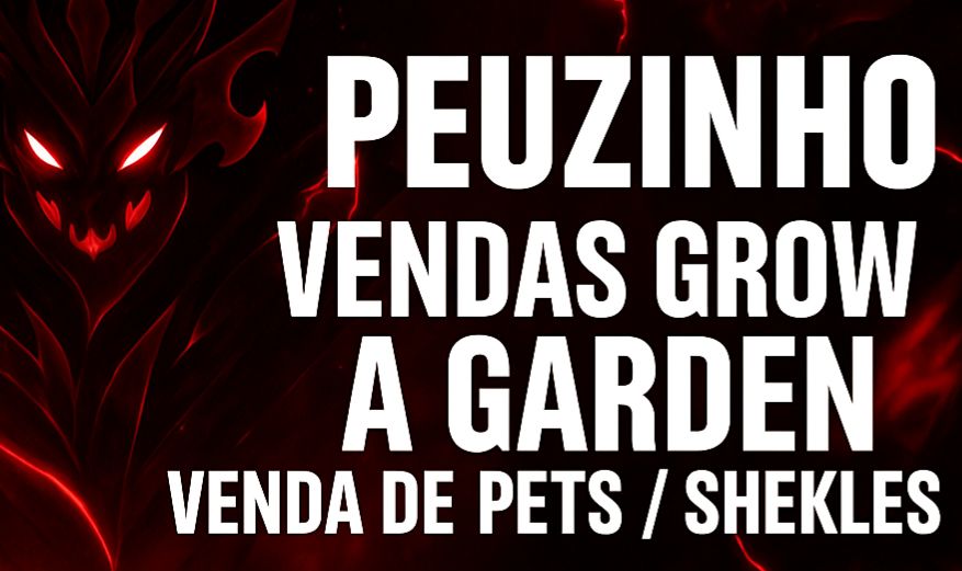 GROW A GARDEN- QUEIMA DE ESTOQUE