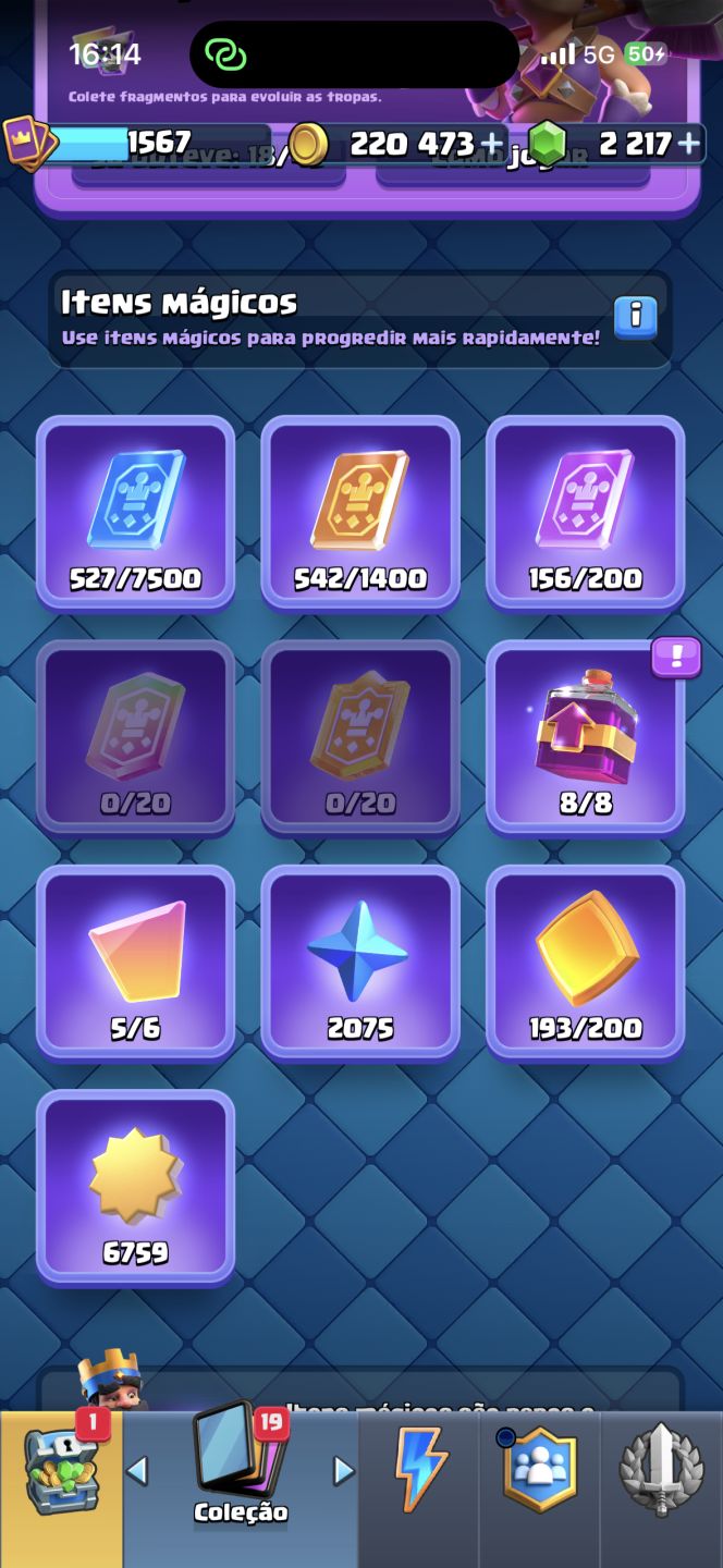 Conta Clash Royale Conta antiga mais 10 anos, varias skins e cartas