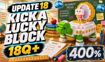 Infinite(kick a Lucky block/chute um bloco da sorte update 18