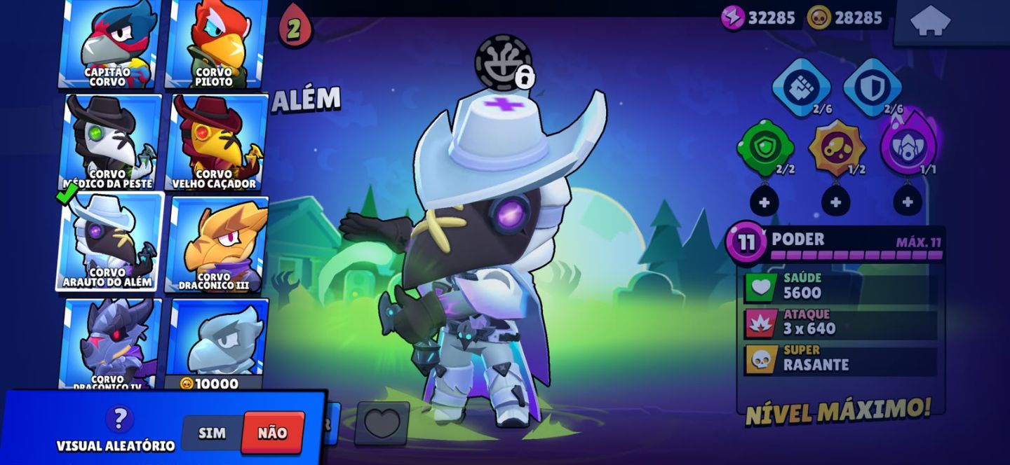Conta de brawl antiga e com muitas skins e brawlers