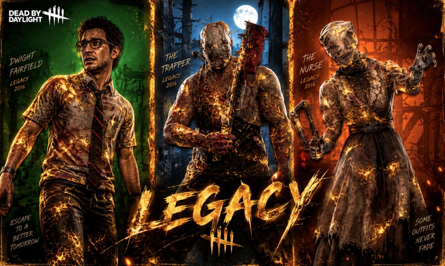 DEAD BY DAYLIGHT PRESTIGIOS E LEGACYS EM PERSONAGENS!!!