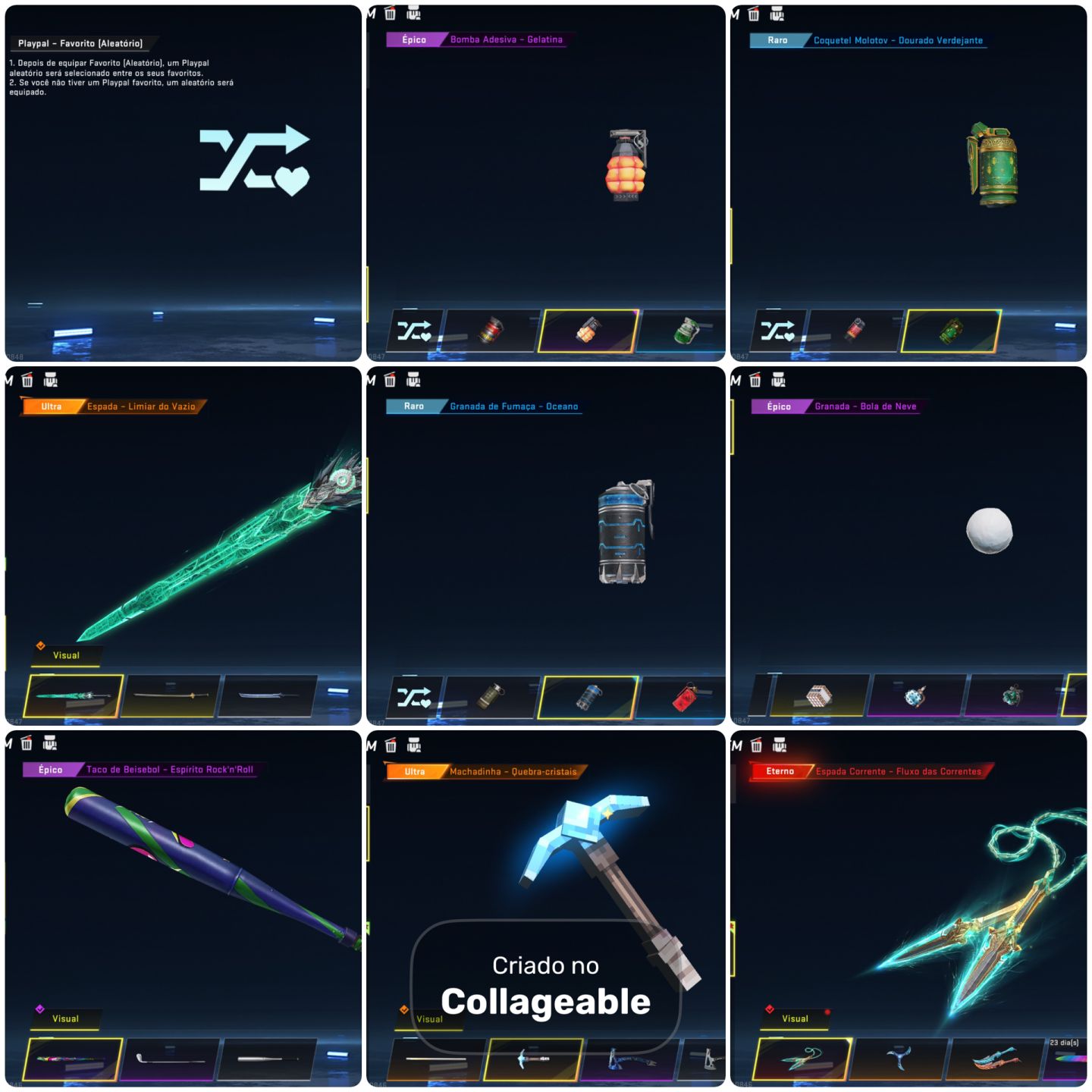 Conta blood strike com muitas skins