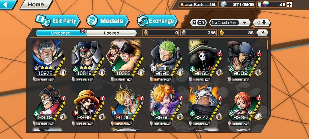 Conta de one piece bouty rush com 3 EX
