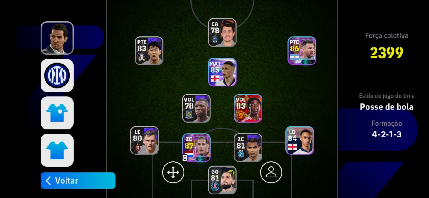 Contas iniciante com cr7 showtime, Kaká, Van dijk
