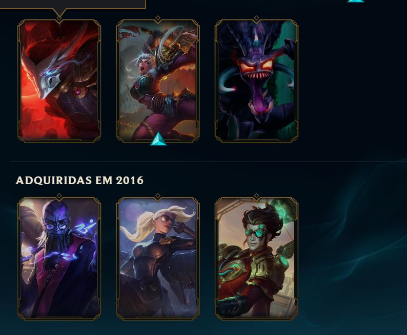 Conta LoL Rara (2014) | 61 Skins + Vários Legados | Ícones + Wards + Espólio