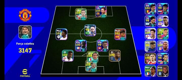 Conta efootball pra começar bem, com novo nesta e muito mais.