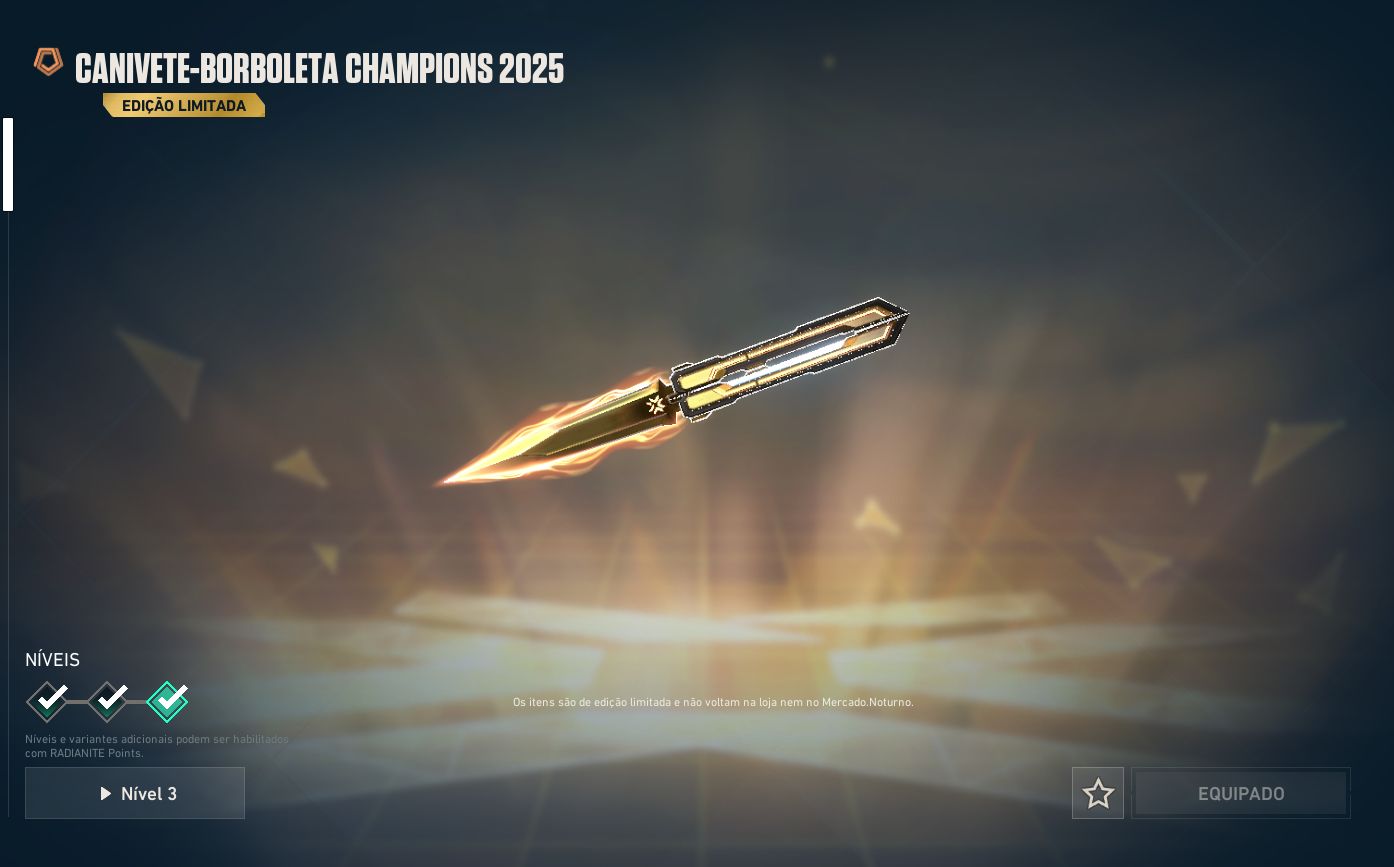 Conta de Valorant com bundle do champions 2025