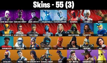 CONTA FORTNITE COM 55 SKINS ISHOWSPEED/MYSTIQUE/FADE/JULES/SKYE/OCEAN/SIONA