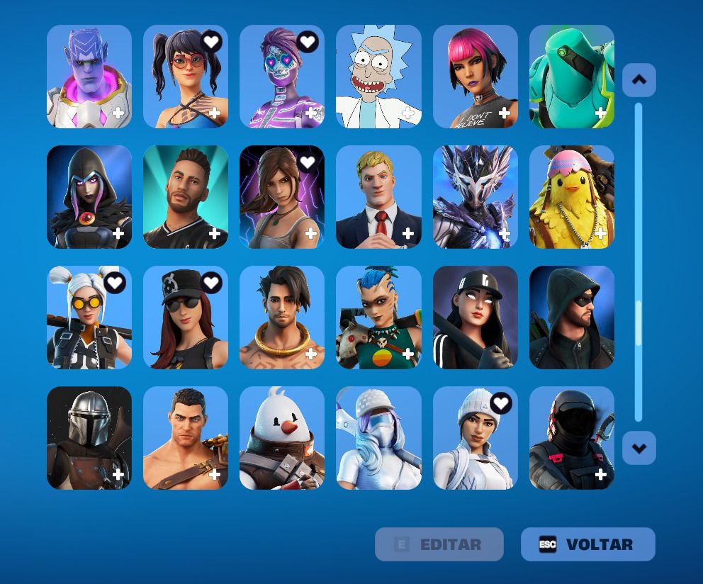 Conta epic focada no fortnite