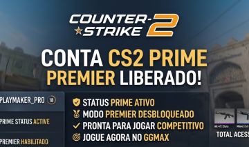 CONTA DE CS2 PRIME COM PREMIER LIBERADO