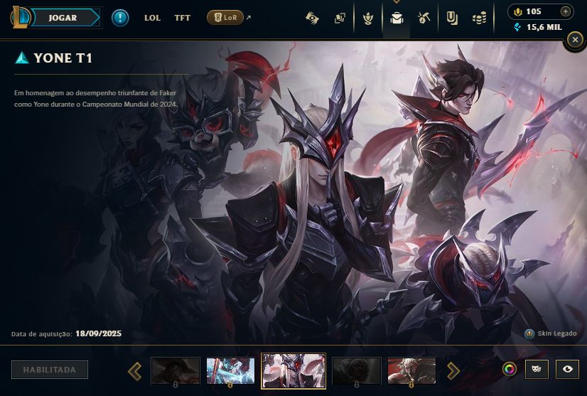 Conta de League of legends Com skins lendárias