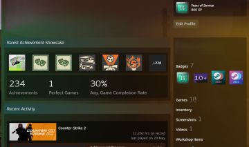 CONTA CS2 - 16 ANOS - +11 MIL HORAS DE CS - 13 MEDALHAS - FACEIT LV 9 - GC LV 20