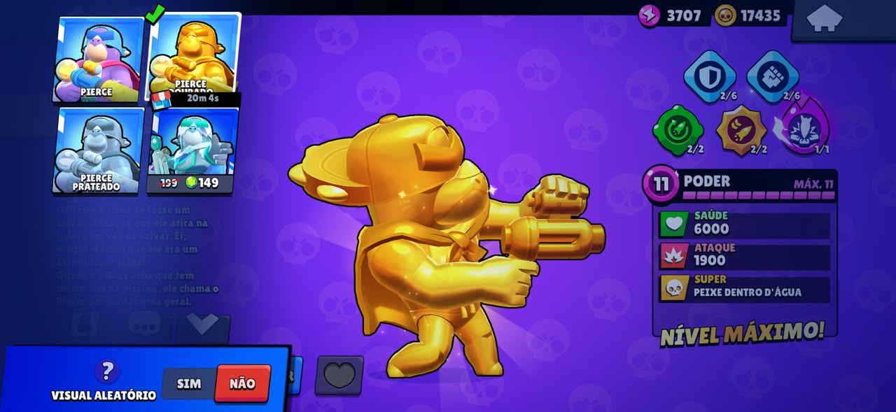 Conta de Brawl Stars 124k de Troféus e Fama alienígena