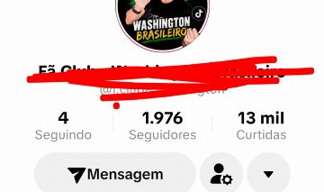 Conta do tik Tok bem engajada