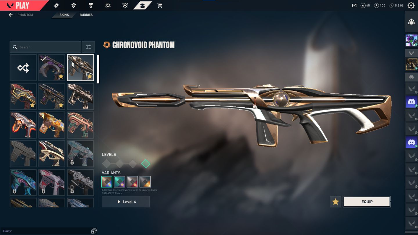 Conta de valorant com skins top e variedade