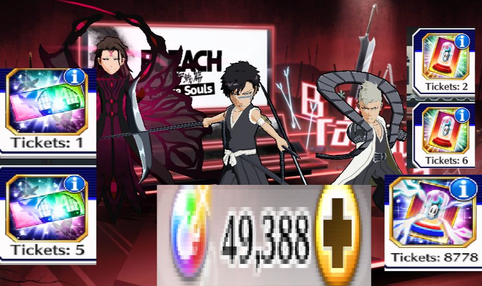 BBS/ 49388 Orbs/ Kensei - Shuhei - Aizen/8778 Accessory Tickets