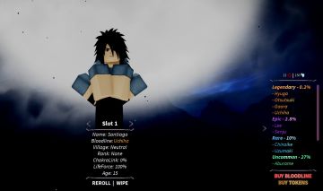 Conta Uchiha Bloodlines com ITEM DE EVENTO DE VALENTINE