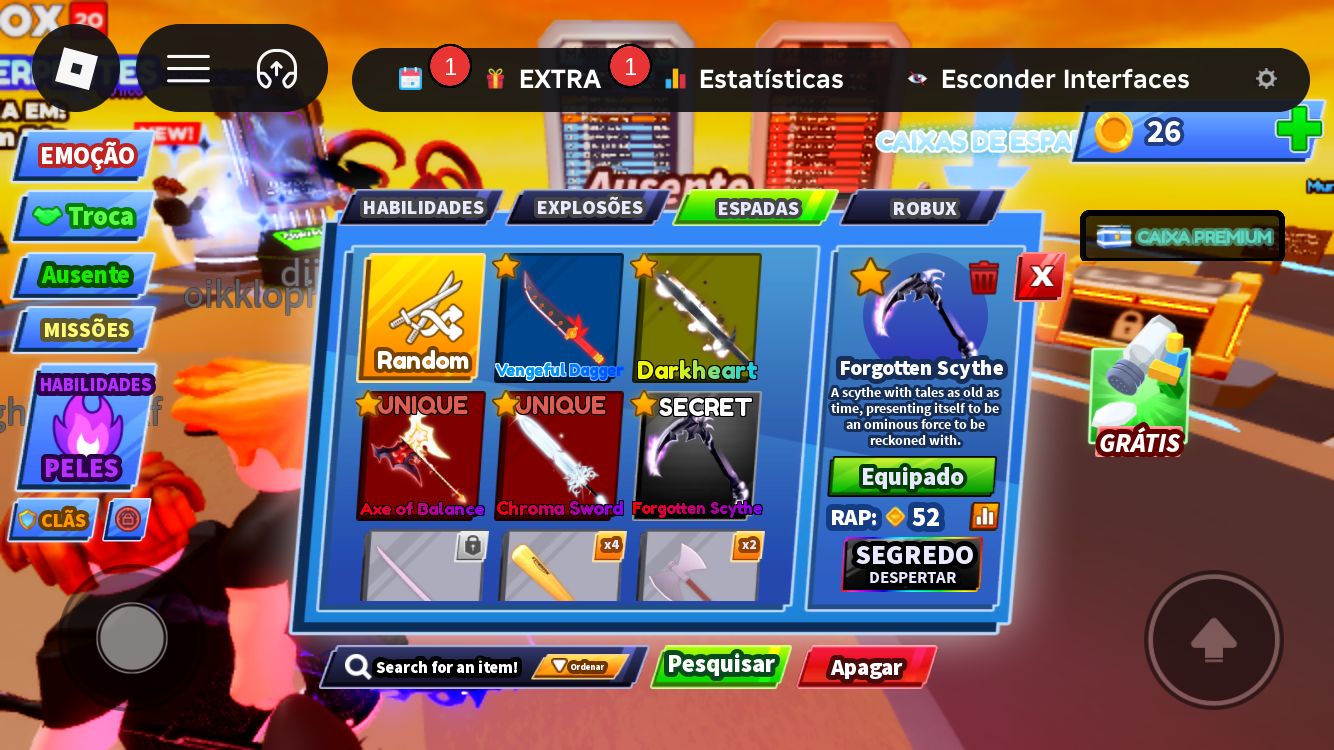CONTA ROBLOX COM YORU -UPADA EM VÁRIOS JOGOS - VÁRIAS SKINS