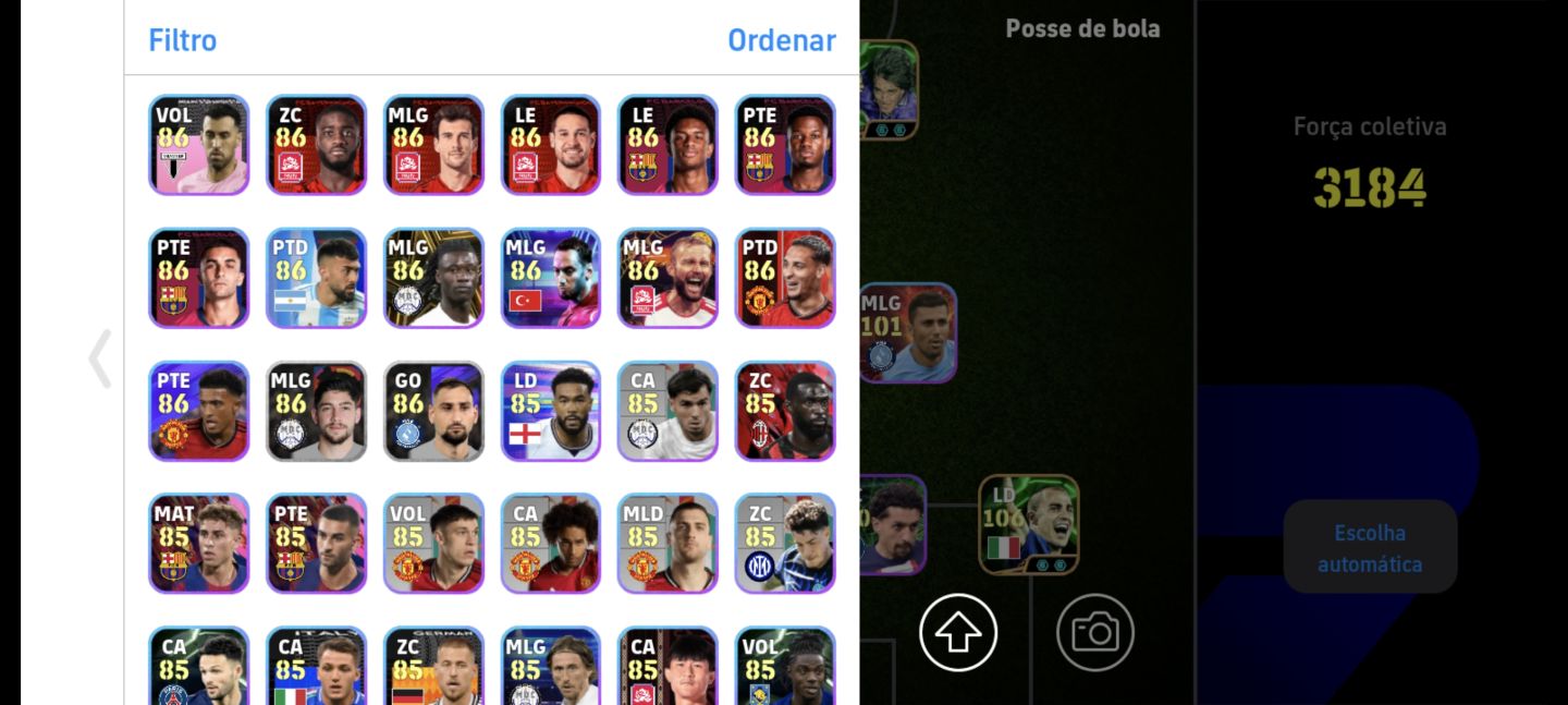 CONTA EFOOTBALL RARA MOBILE À VENDA NA GGMAX BARCELONA FC FORÇA COLETIVA 3187