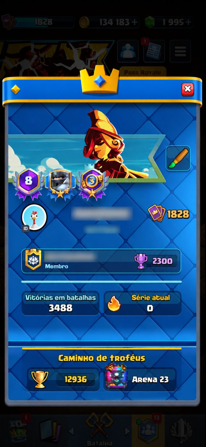 Venda de Conta de Clash Royale Rara, 8 Anos de Uso!
