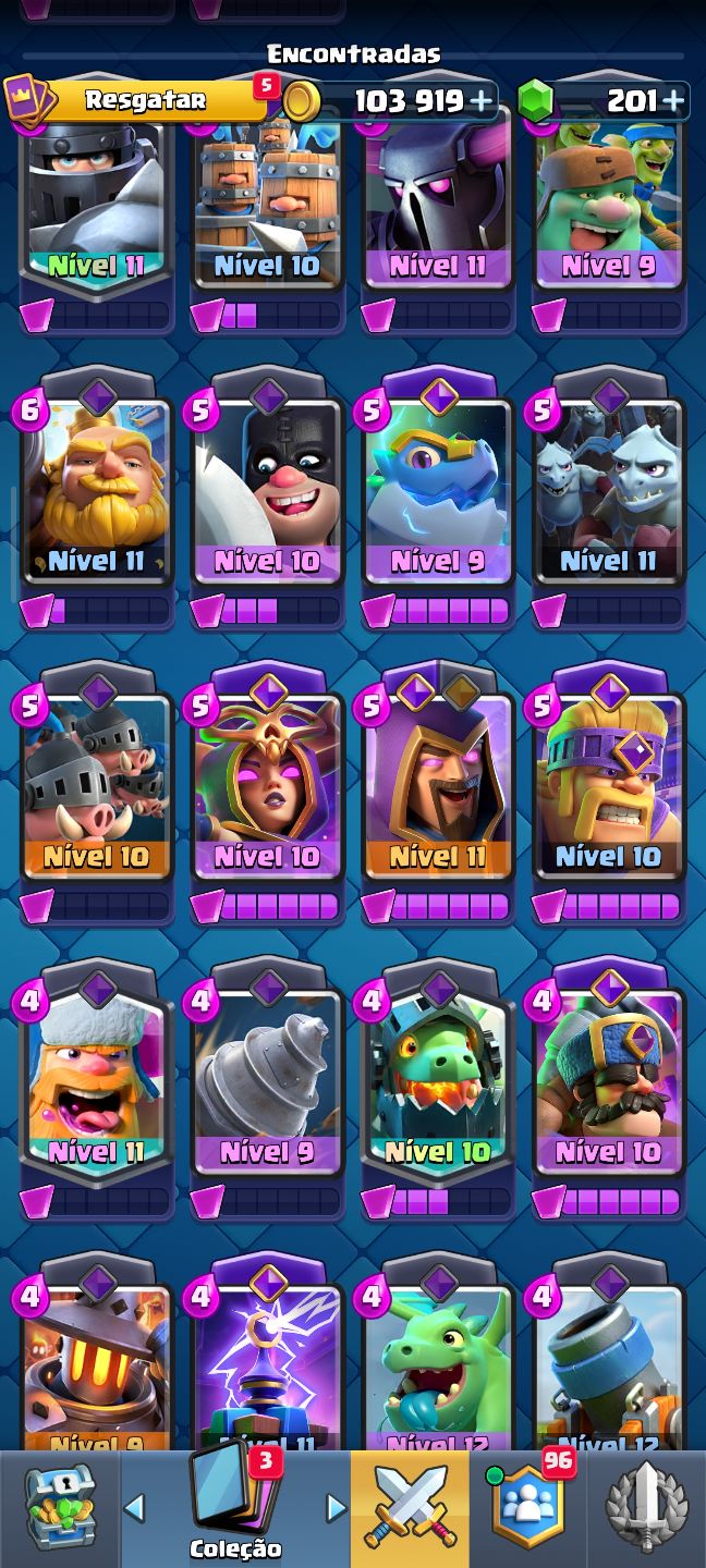 Conta de clash Royale com 7500