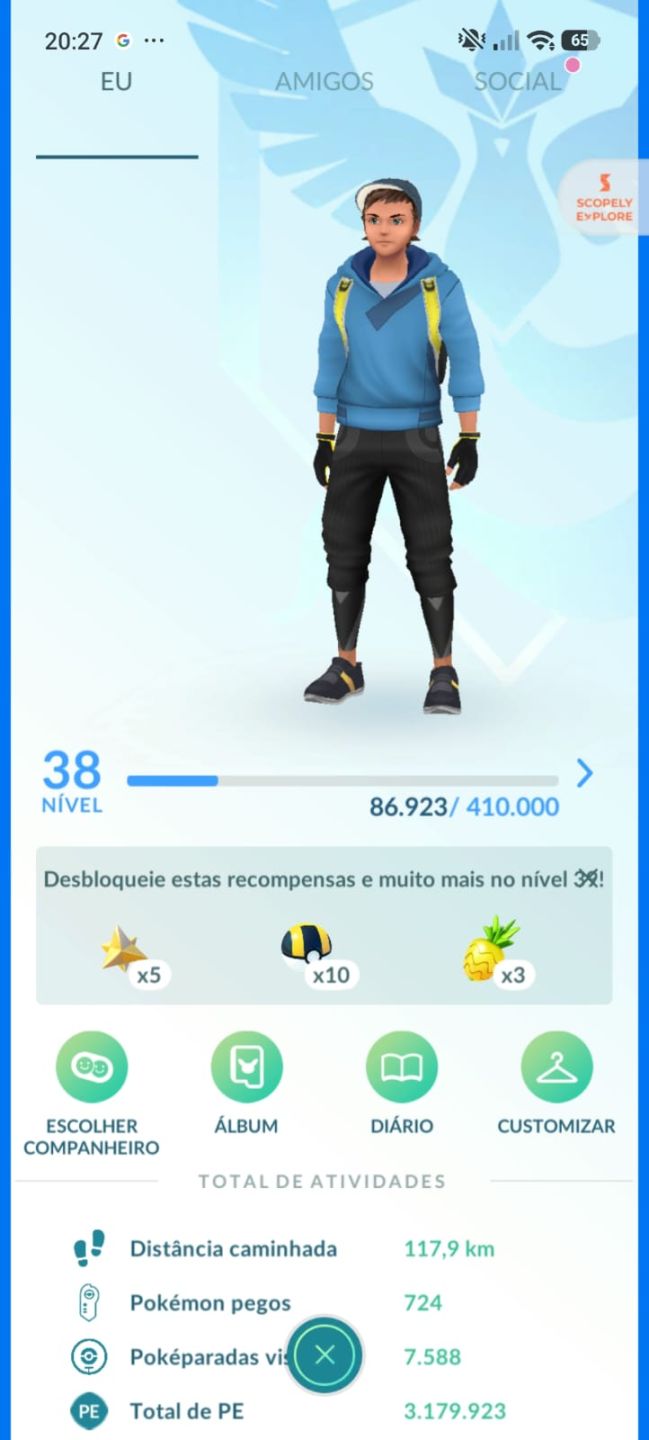 Conta Lvl 38 | Zacian e Xerneas Shiny + Pikachu Fundo