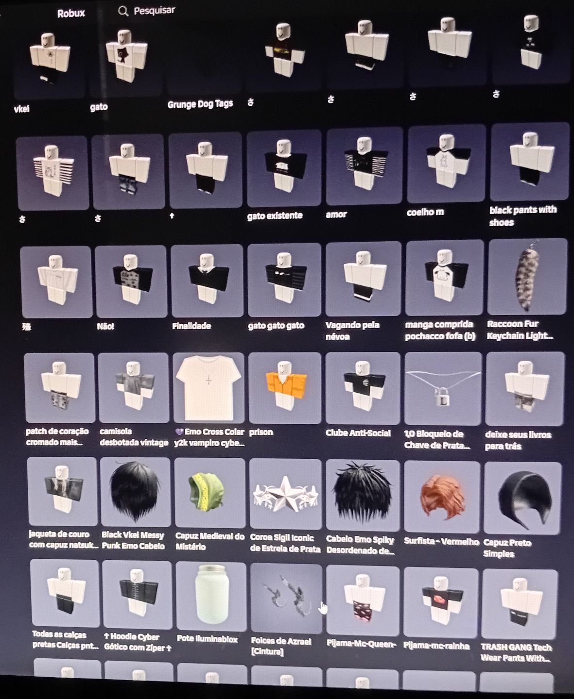 CONTA ROBLOX TOP MUITAS SKINS