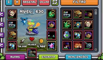 CONTA BIT HEROES LVL 630 TIER 21 HIGH END 7 ANCIENTS