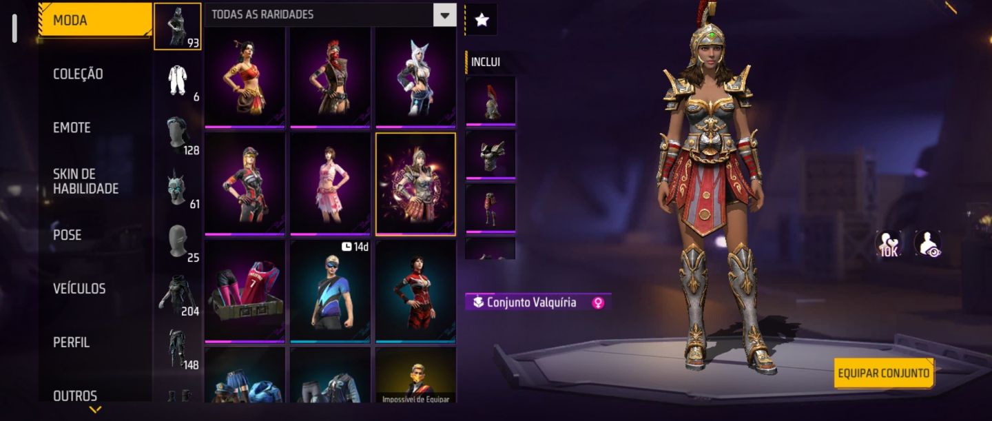 Conta Free Fire ff antiga lvl63