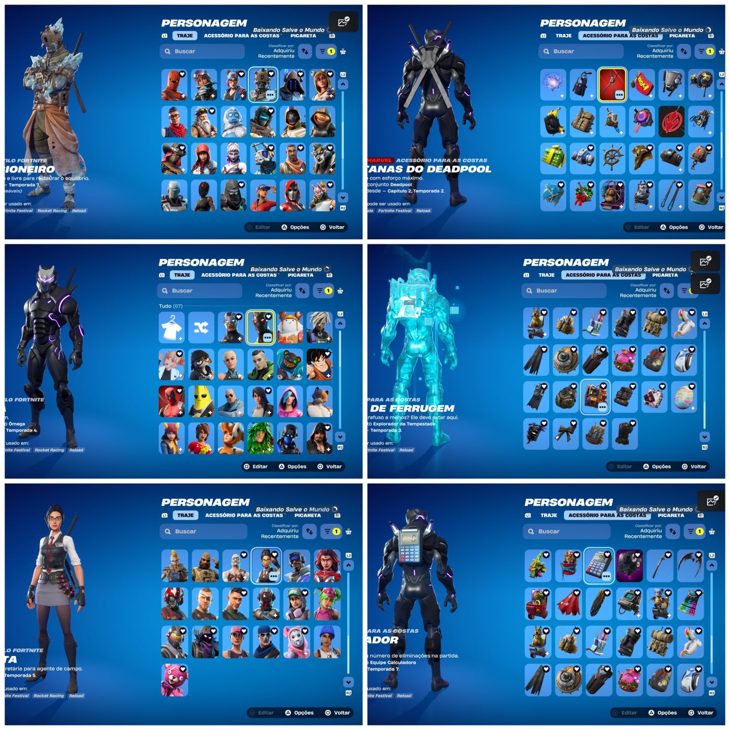 Conta de fortnite com salve o mundo fundador