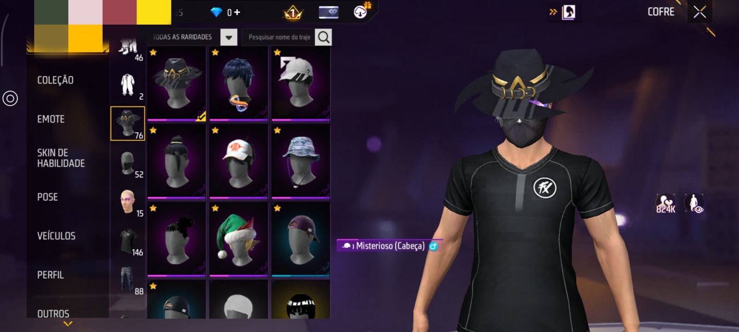 Conta Free fire - Camisa rara do fluxo e parceria Naruto
