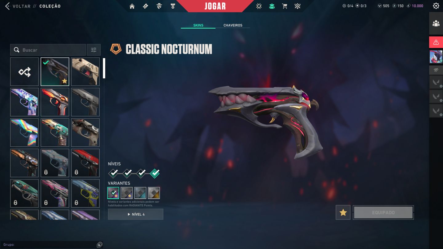Conta de Valorant-nível Alto- 50skins +. pacote champions 2025 e mais